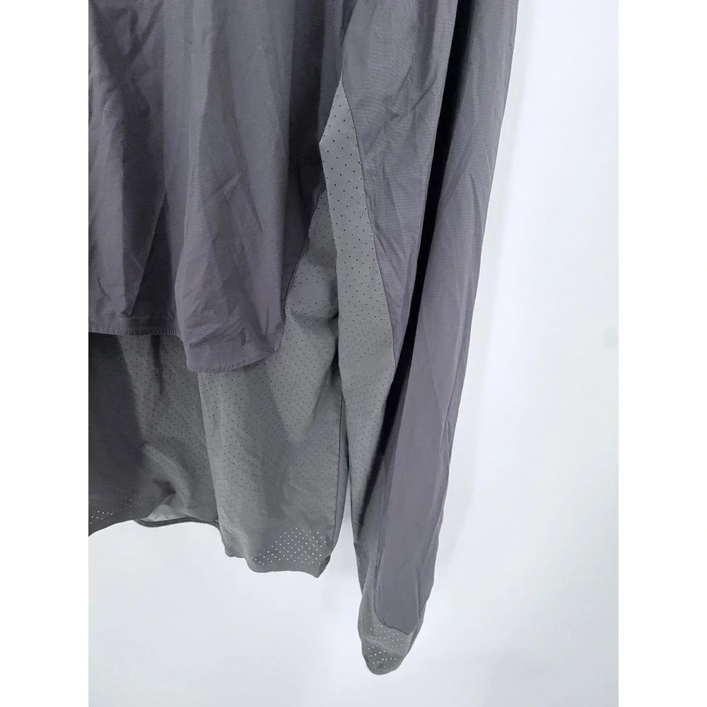 Lululemon Pullover Jacket Mens Grey Half Zip Lightweight Windbreaker Jacket Vent